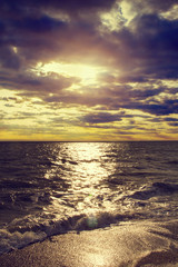 Sea sunset