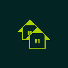 House Of Roofing Creative Rent Icon Logo Design Template Element Vector Illustration