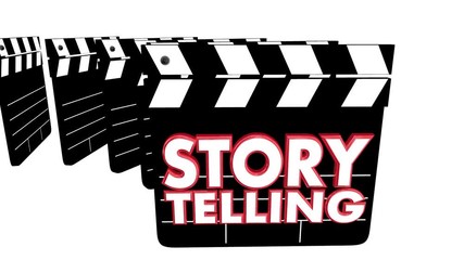 Story Telling Film Making Movie Production Clapper Boards 3d Animation