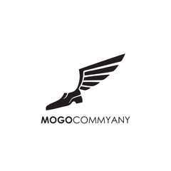 flying shoes logo minimalist