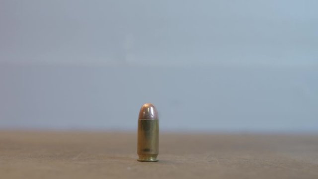 45 ACP caliber pistol bullet