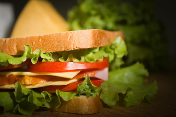 Sandwich close up