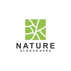 Nature, Tree leaf logo template, design concept. vector