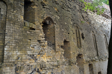 Historical fortification. The location is known as the Green Theater. Kiev, Ukraine.