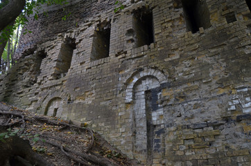 Historical fortification. The location is known as the Green Theater. Kiev, Ukraine.