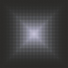 Halftone dots pattern, radiance. Seamless pattern. Background design.