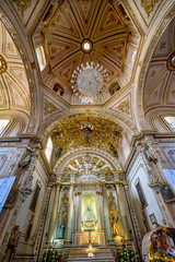 Fototapeta na wymiar Virgiin Mary Statue Basilica Our Lady Solitude Church Oaxaca Mexico