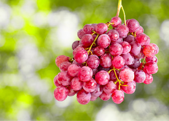 Red grapes background
