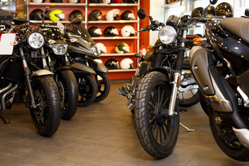 Diversity of motorcycles for sale