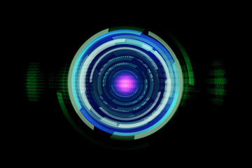 circle abstract digital