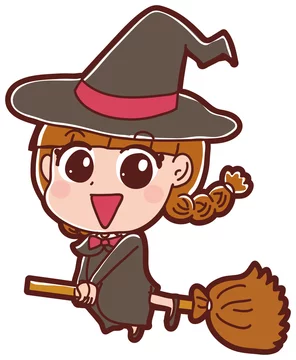 イラスト素材 ハロウィン 魔女 コスプレ Stock Vector Adobe Stock