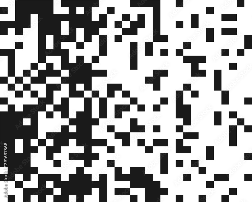 Poster squares pixelated, block pixels random mosaic pattern / background. fusion checkered grid, mesh. shuffle, diffuse scatter squares. clutter matrix. geometric jumble texture. fragmentation vector art
