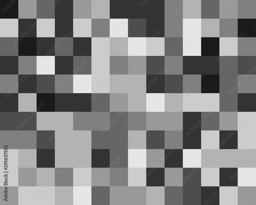 Aufkleber squares pixelated, block pixels random mosaic pattern / background. fusion checkered grid, mesh. shuffle, diffuse scatter squares. clutter matrix. geometric jumble texture. fragmentation vector art