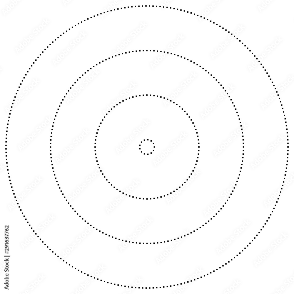 Leinwandbilder geometric circle of squares, rectangles. angular spiral,vortex abstract geometry design element. con