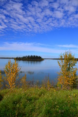 Astotin Lake in Autumn Colours