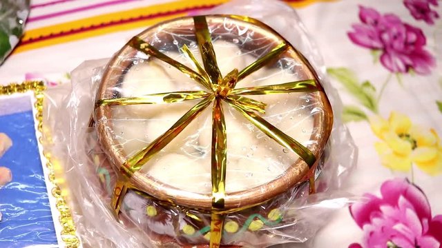 Indian sweets rosogulla and sandesh from kolkata