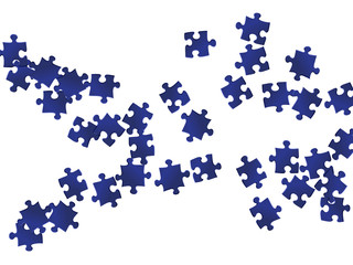 Game mind-breaker jigsaw puzzle dark blue parts