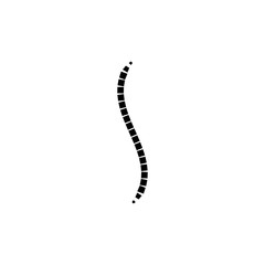 Spine diagnostics symbol logo template vector illustration