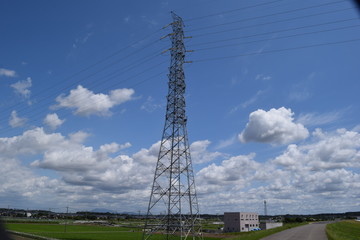 首都圏の送電線