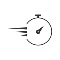Stopwatch Icon. speed, quick or express Illustration. for Design, Websites, Presentation or Mobile Application.