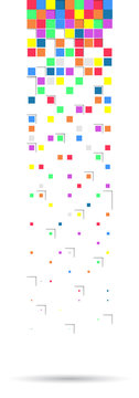 Background of falling squares