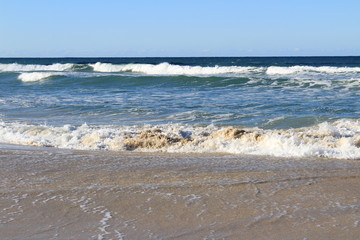 waves on the beach