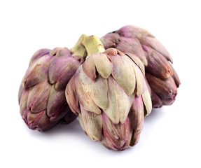 Obraz premium Artichoke on white background