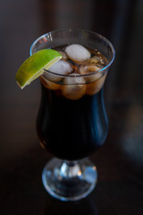 cocktail with lemon