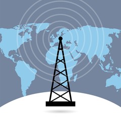 Fototapeta na wymiar Cell Phone Tower icon