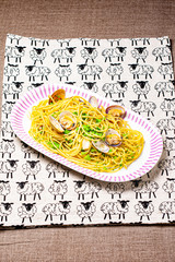 家庭料理　アサリとブロッコリーのボンゴレ