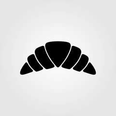 Croissant icon isolated on white background. Vector illustration