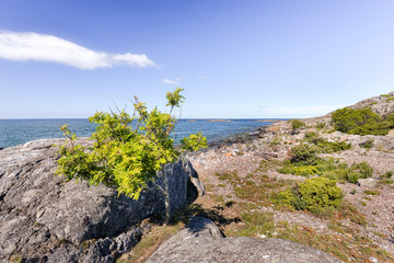 Fototapeta na wymiar Sea landscape of baltic sea.Finnish archipelago.