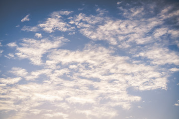 blue sky with clouds