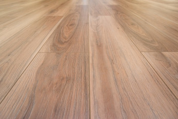 Interior new wood floor texture low angle space view background