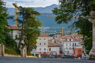 Scenic sight in Villalago, province of L'Aquila in the Abruzzo region of Italy