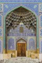  Sheikh Lutfollah mosque entrance, Isfahan, Iran