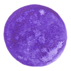 Vector round purple paint texture isolated on white for Your design