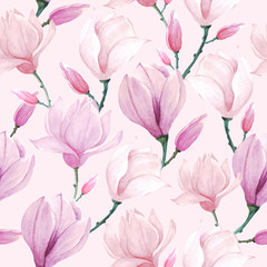 Floral watercolor pattern seamless