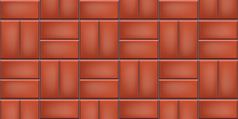 Seamless pattern basketweave cobblestone paver