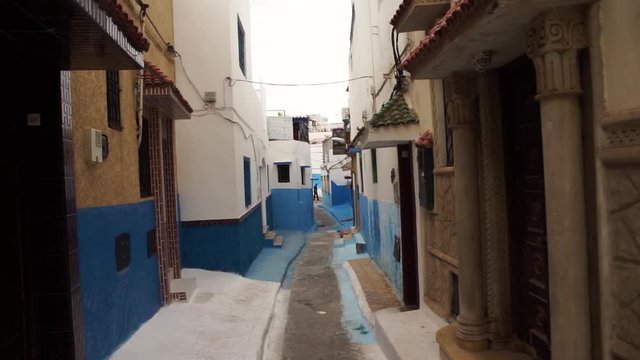 Street of the medina of rabat in Morocco