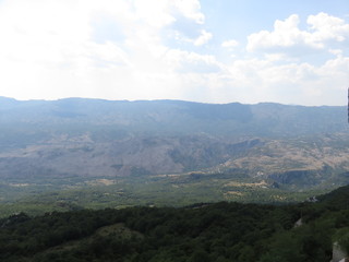 Mountain valley in the afternoon