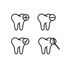 Tooth icon vector illustration