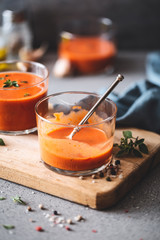 Gaspacho de Tomate et Poivrons rouge