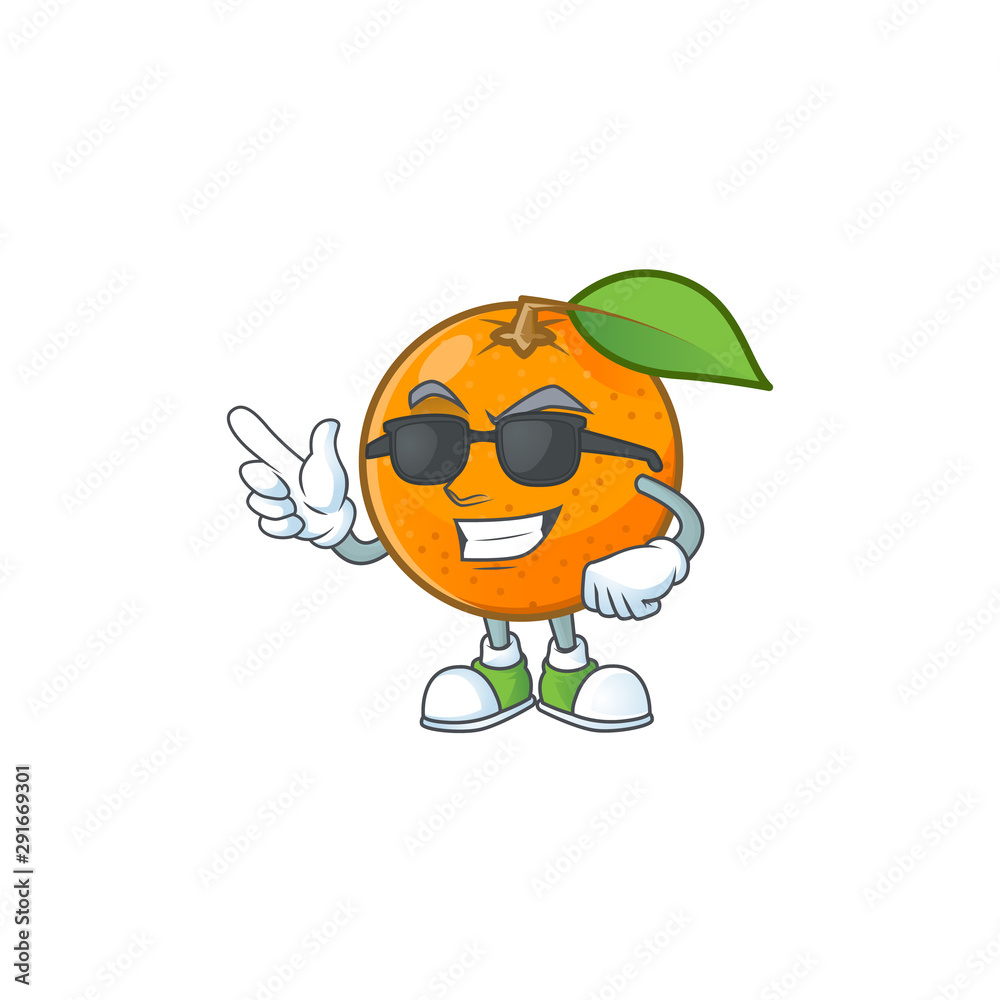 Canvas Prints super cool sweet orange cartoon mascot for juice