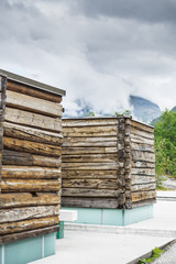 Flydalsjuvet plateau with facilities, Norway