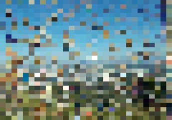Concept abstract background for interior design. Multicolored figure