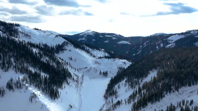 The surroundings of the mountain lake Amut. 2019 year. Shooting from the drone.
