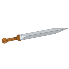 vector, isolated, weapon, sword, saber on a white background