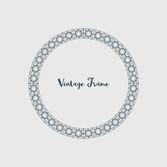 Vector Decorative Circle Frame