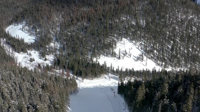 The surroundings of the mountain lake Amut. 2019 year. Shooting from the drone.